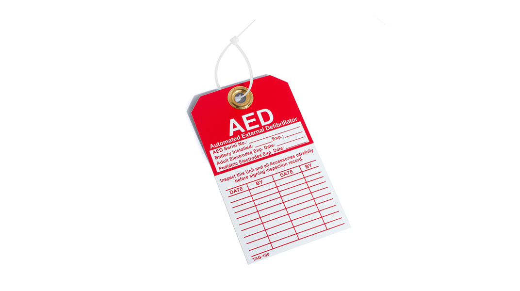 AED Inspection Tag, DAC-801