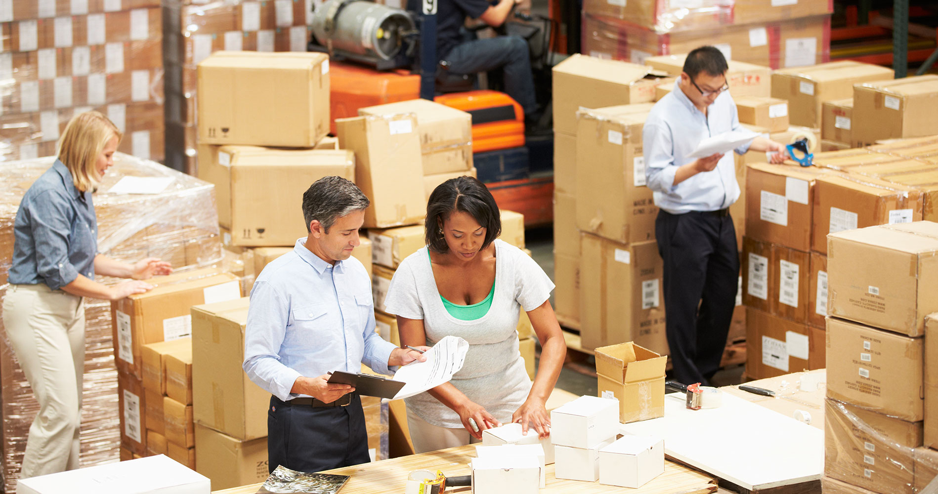 warehouse workers