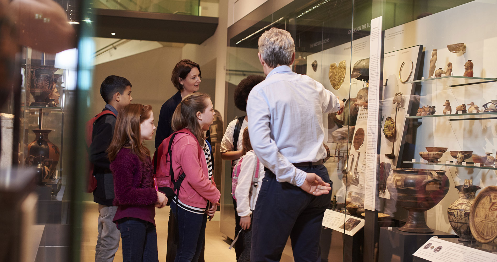 museum visitors