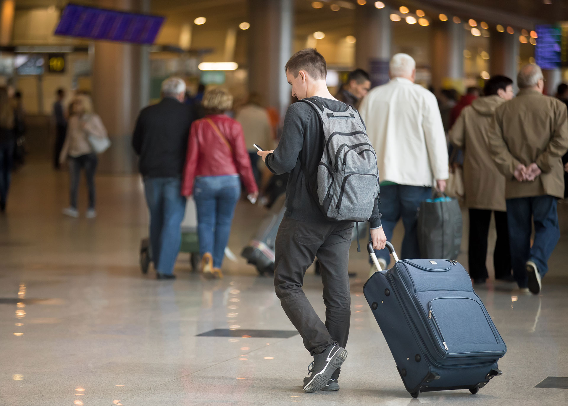 people at the airport